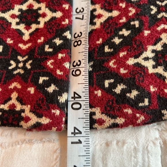 Tigerlily Long Jacquard Knit Duster Cardigan Boho Geometric Pattern Size 2 (XS) - Picture 10 of 11